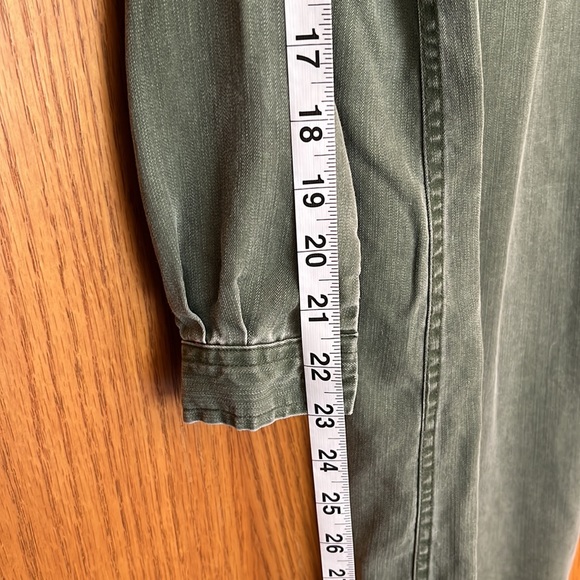 EUC Old Navy Green Collared Dress Medium - Picture 5 of 7